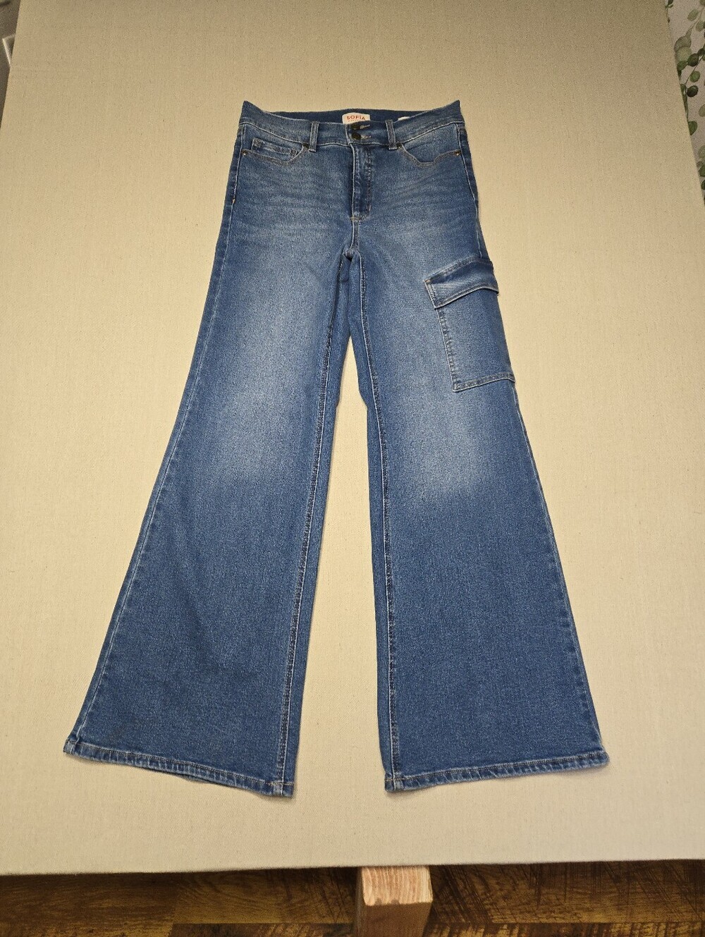 Sofia Wide Leg Jeans - Blue